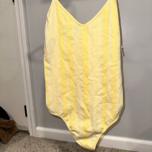 NWT - Stripped thong bodysuit